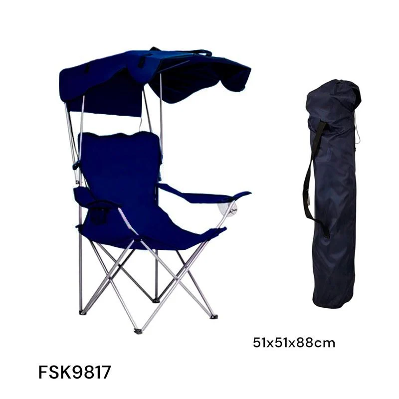 Silla Playero Plegable con Techo Azul, Rojo y Verde FSK9817 - Image 2