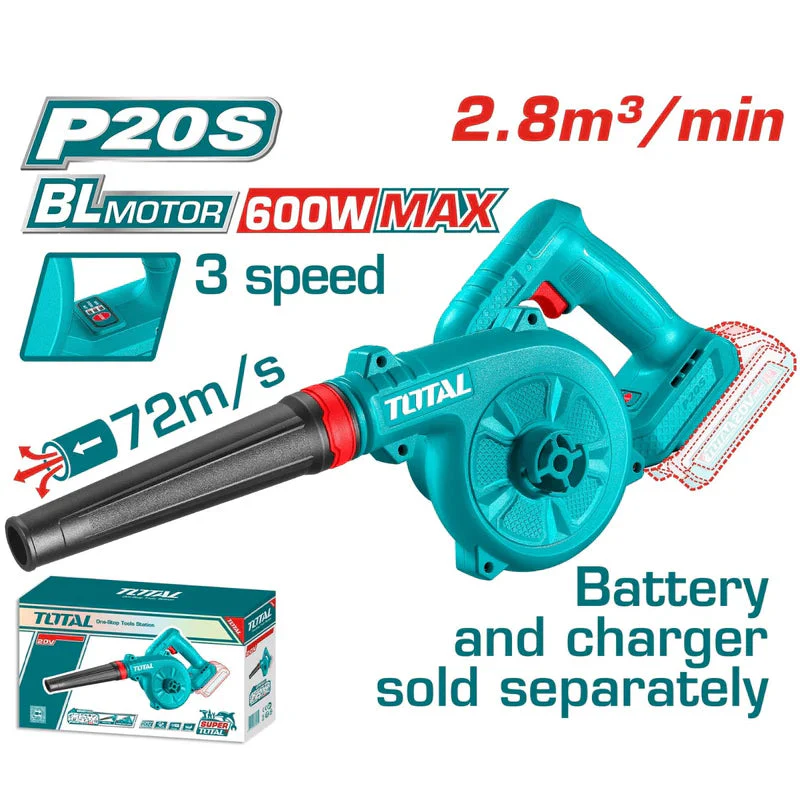 Soplador Inalámbrico 20V 19500 Rpm Motor Sin Escobillas. 3 Velocidades. No Incluye Batería Ni Cargador. TABLI2068