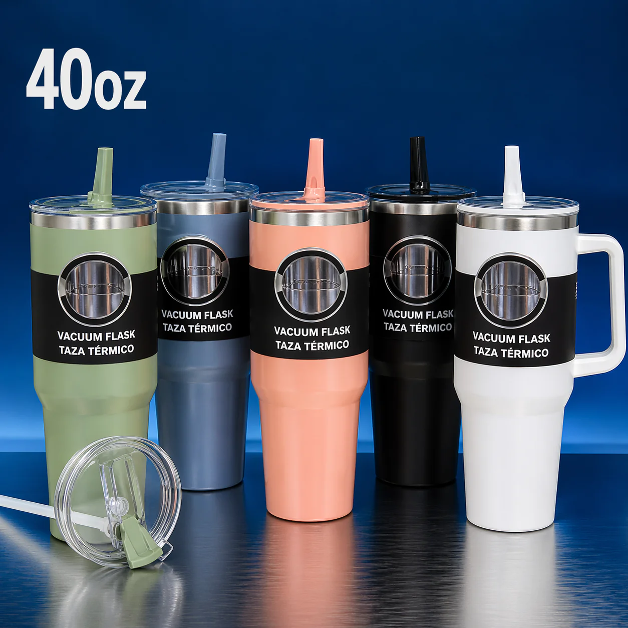 Termo con Carrizo de Metal 40oz SV-K526