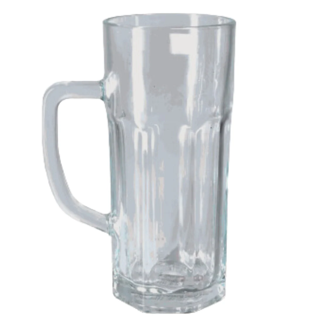 Taza para Cerveza de Vidrio Transparente 630ml JZB-50502