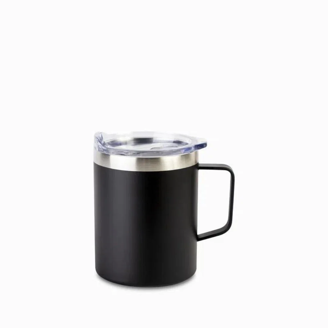 Taza Térmica de Acero Inoxidable de 400ml Negro Lotus SV-SBM-687 - Image 2