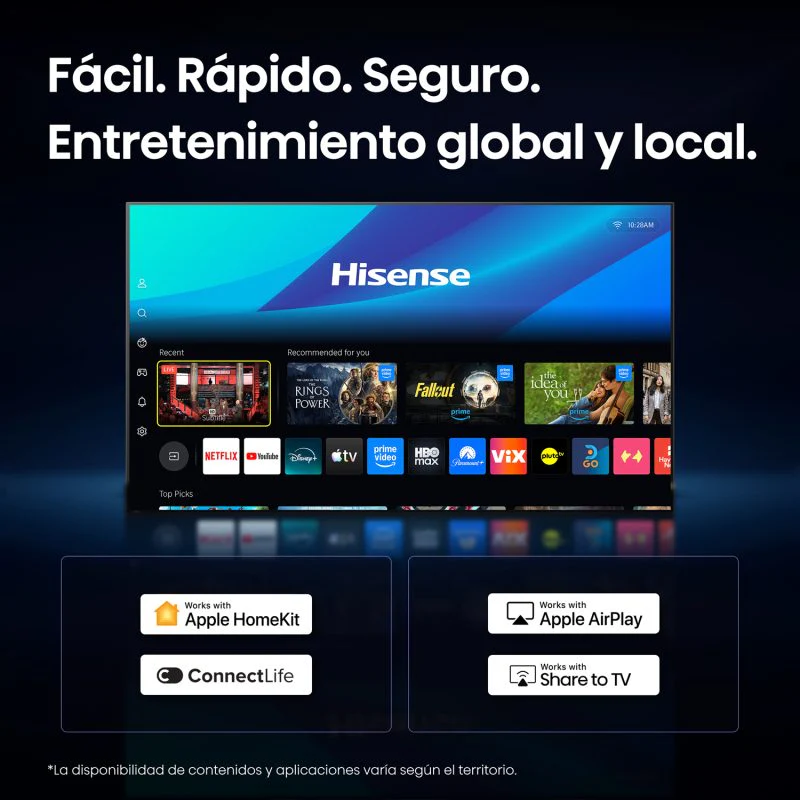 Televisor 50" LED Smart TV QLED 4K Ultra HD Hisense 50QD5SV Televisión. - Image 6