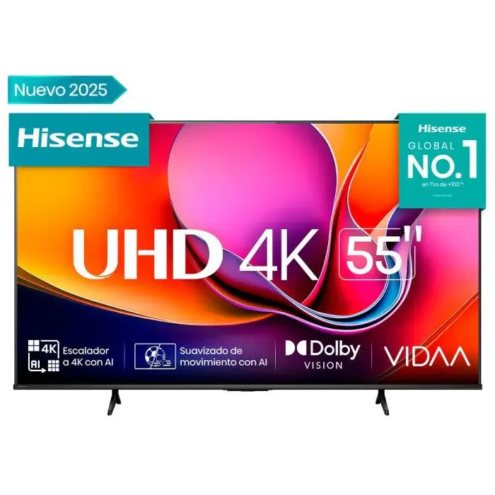 Televisor 55" LED Smart TV UHD 4K VIDAA Serie A6N Hisense 55A6NV Televisión. - Image 2