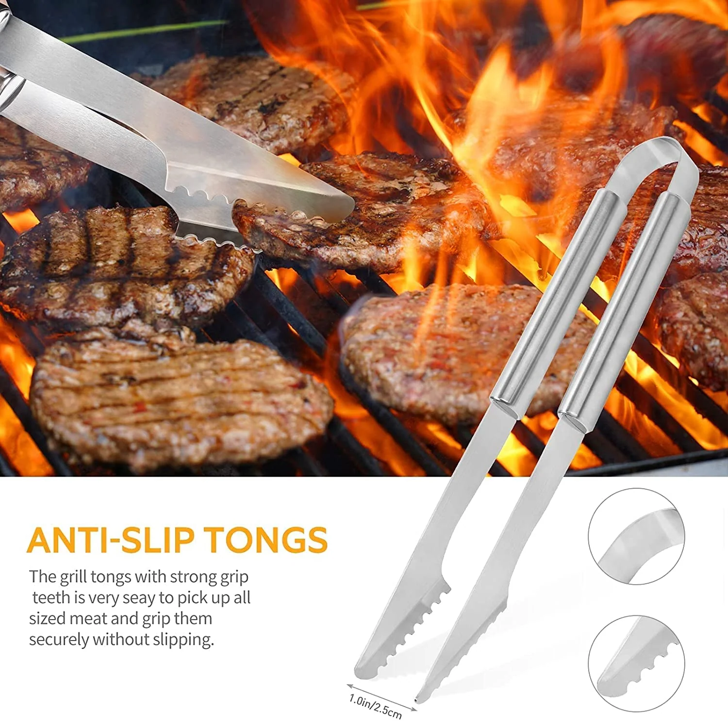 Tenaza para BBQ de Acero Inoxidable 021-19417