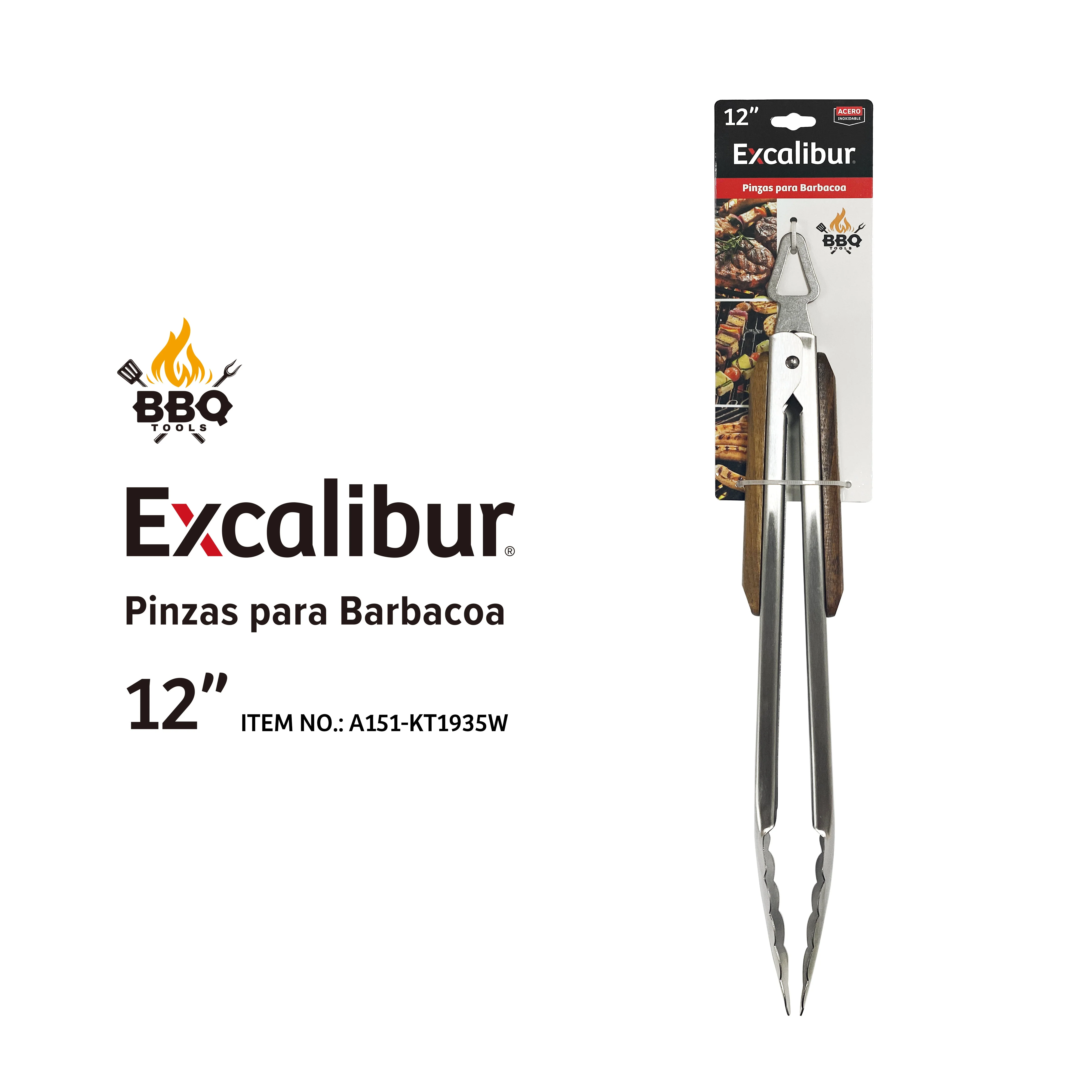 Tenazas para Barbacoa de 12" Excalibur A151-KT1935W - Image 2