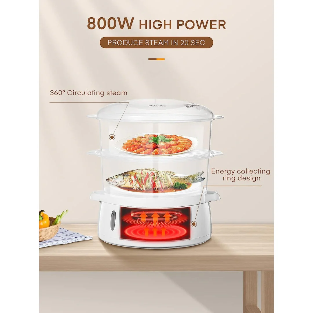 Vaporera Eléctrica de 3 Niveles 9.0 Litros IU-ST109L Universal Royal Siu mai. Dim sum. - Image 5