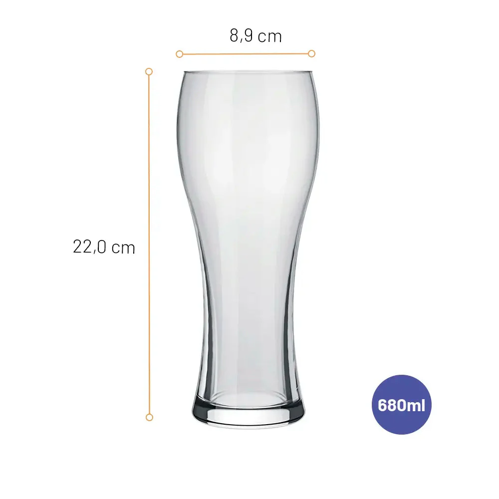 Vaso de Cerveza Vidrio 680ml/23oz 79410200752261 - Image 6