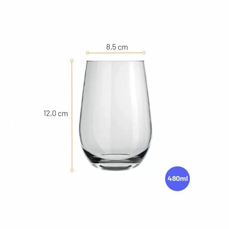 Vaso de Vidrio Dubai 480ml/16oz Nadir 76640200898025 - Image 2