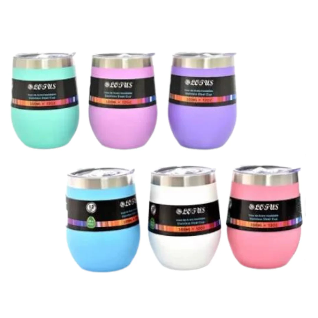 Vaso Térmico de Acero Inoxidable 350ml Lotus SV-MU-603