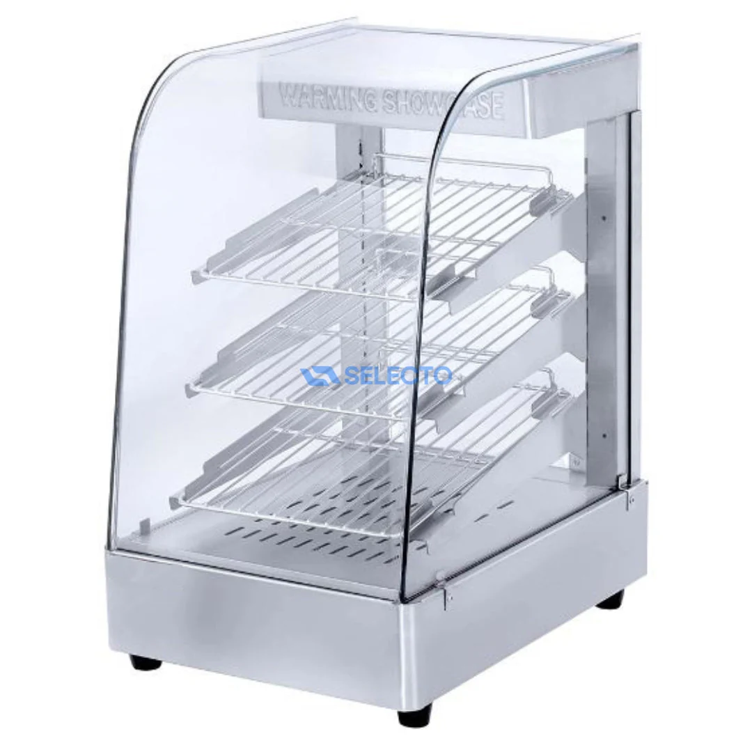 Vitrina Calentador de Acero Inoxidable Eléctrica 350*455*580mm HW-861