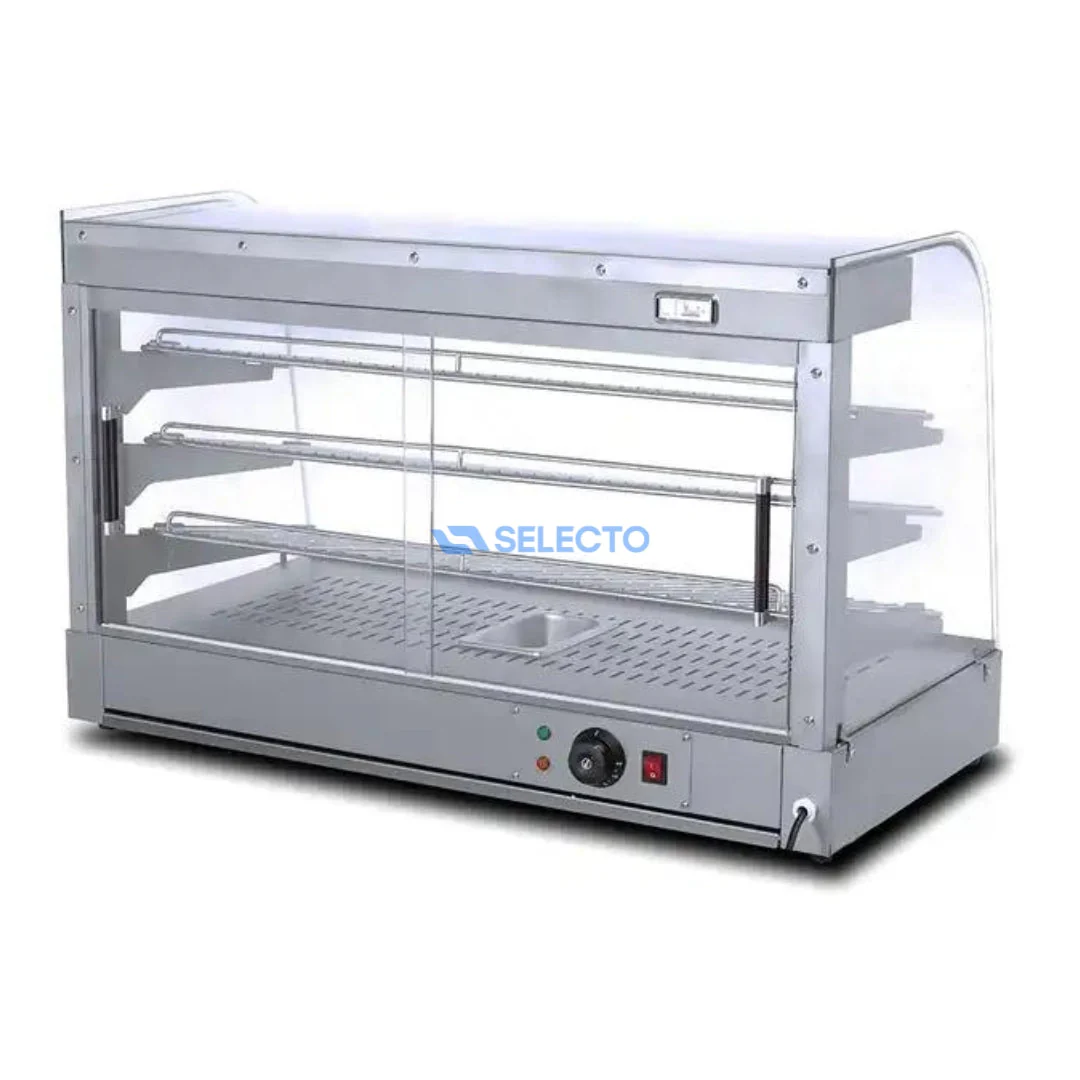Vitrina Calentador de Acero Inoxidable Eléctrica 900*455*580mm HW-863 - Image 2