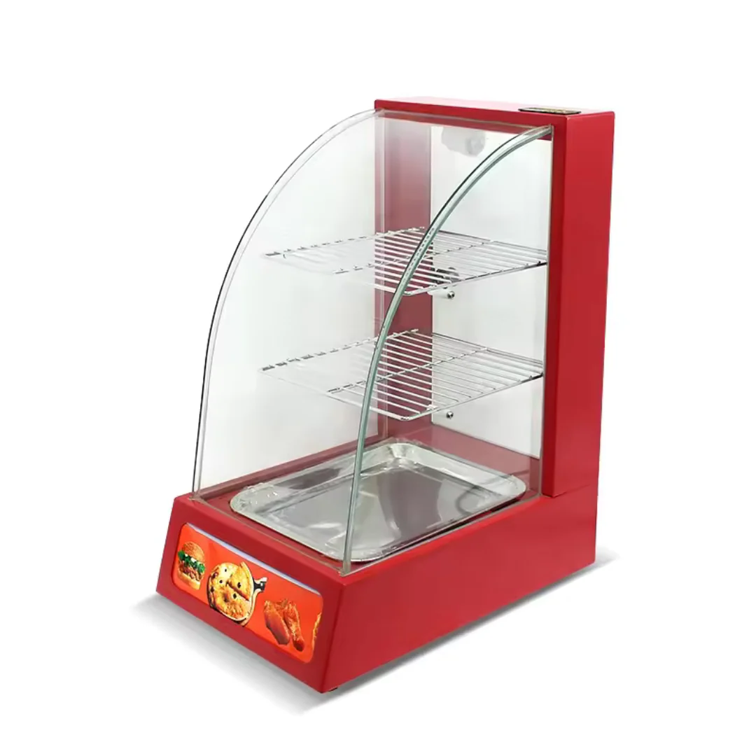 Vitrina Calentador Rojo de 1 Bandeja 400*480*650mm HW-1P ROJO