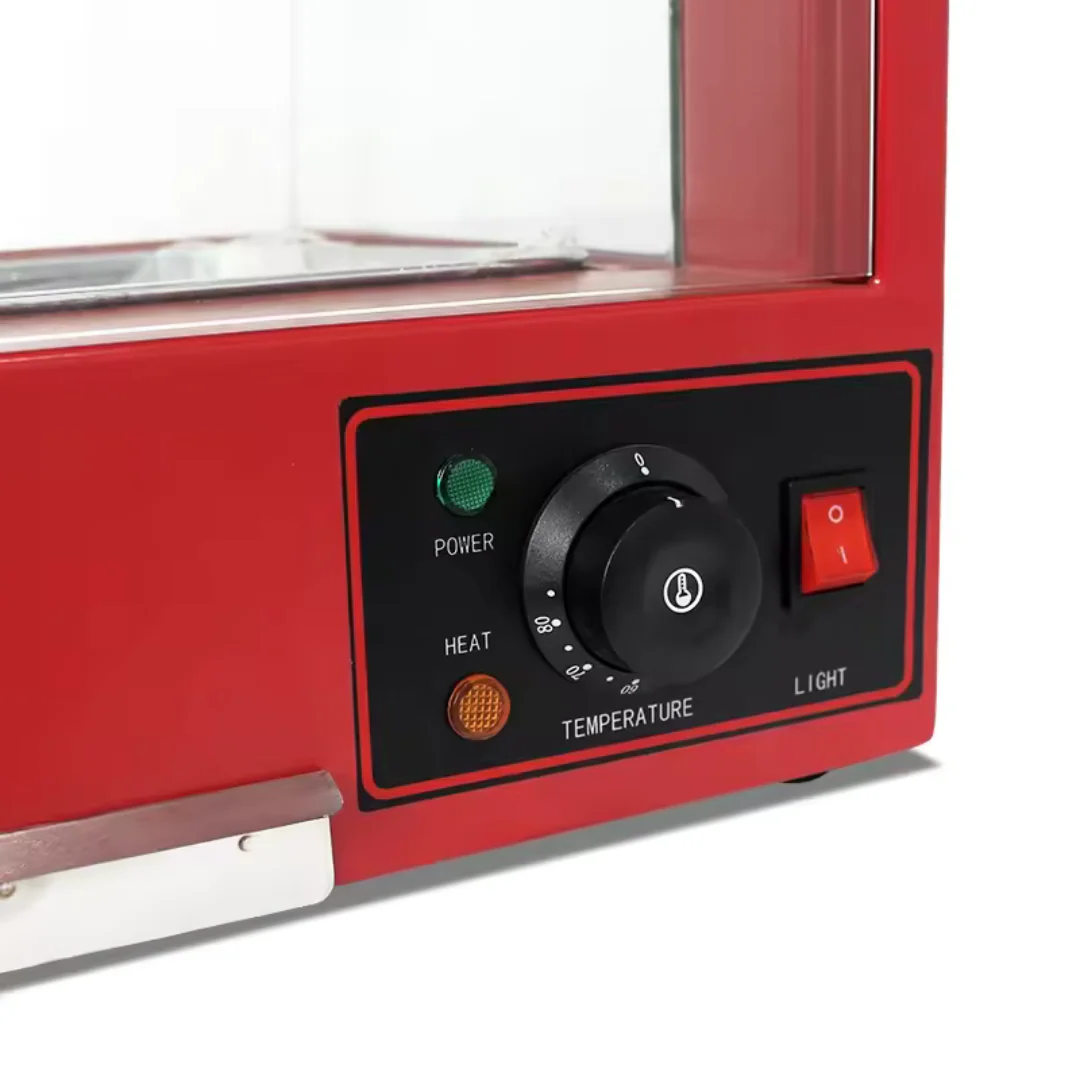 Vitrina Calentador Rojo de 1 Bandeja 400*480*650mm HW-1P ROJO - Image 4