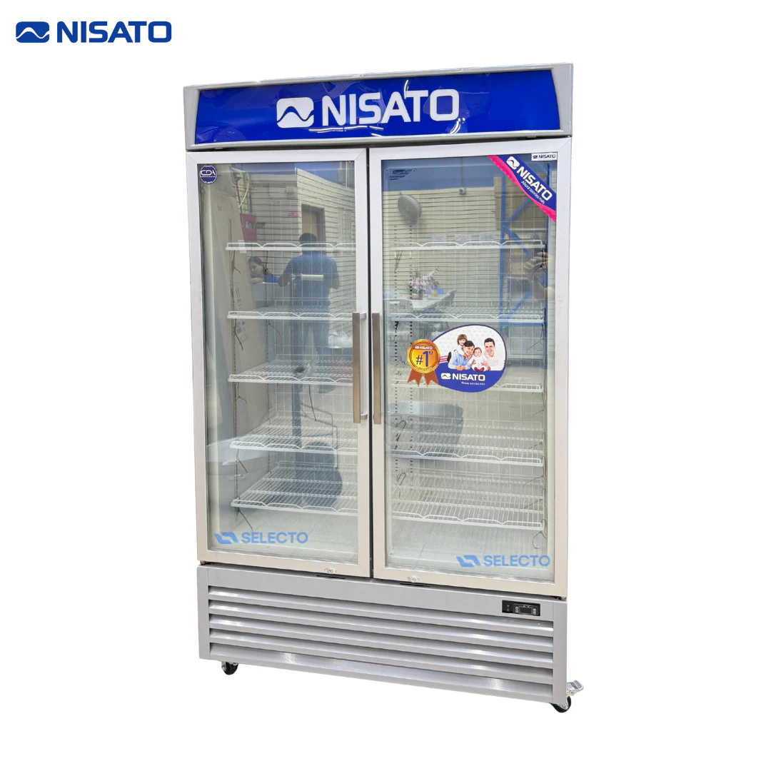 Vitrina Congelador Doble Puerta 30P3/800L Nisato NCV-30DDIC Congelador Vertical. Freezer.