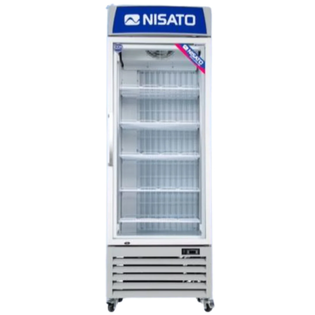 Vitrina Congelador Vertical 15p3/400L No Frost Nisato NCV-425SDIC Freezer.