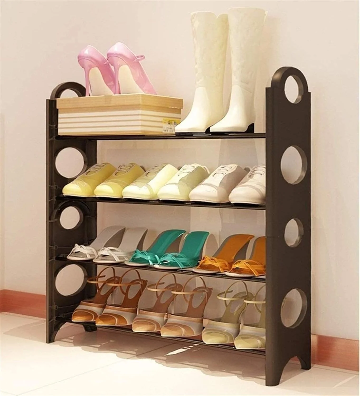 Zapatero de 4 Niveles 65x20x63cm TDY-319
